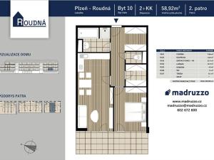 Prodej bytu 2+kk, Plzeň, Na Roudné, 59 m2