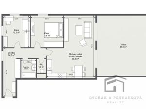 Prodej bytu 3+kk, Praha - Vysočany, Spojovací, 87 m2