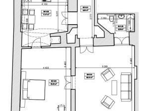 Pronájem bytu 2+1, Hradec Králové, Velké náměstí, 109 m2