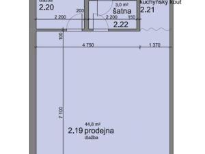 Pronájem obchodního prostoru, Praha - Nusle, Křesomyslova, 64 m2