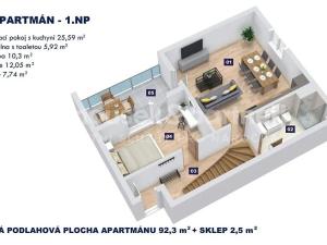 Prodej bytu 4+kk, Vrchlabí, Horská, 92 m2