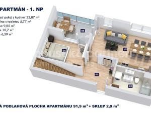 Prodej bytu 4+kk, Vrchlabí, Horská, 91 m2