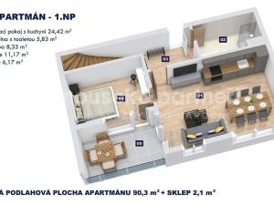 Prodej bytu 4+kk, Vrchlabí, Horská, 90 m2