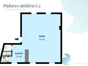 Prodej bytu 1+kk, Kájov - Křenov, 52 m2