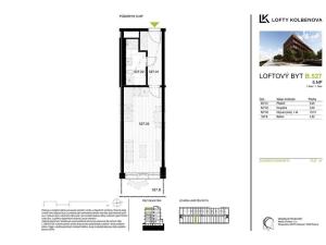 Prodej bytu 1+kk, Praha - Vysočany, Kolbenova, 32 m2