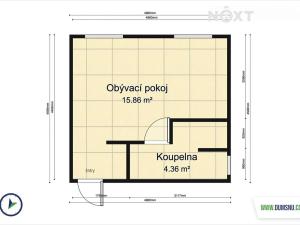 Pronájem bytu 1+kk, Šumperk, Dobrovského, 20 m2