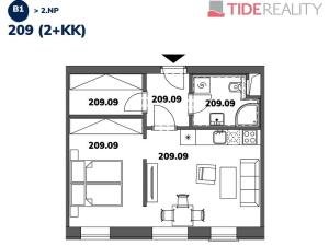 Prodej bytu 2+kk, Vrchlabí, Labská, 43 m2