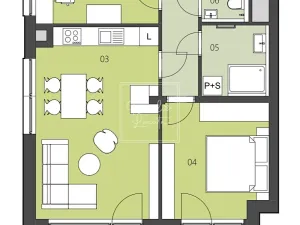 Pronájem bytu 3+kk, Praha - Michle, U plynárny, 64 m2