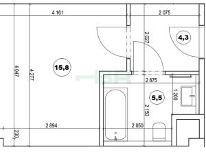 Pronájem bytu 1+kk, Praha - Vinohrady, Perucká, 27 m2