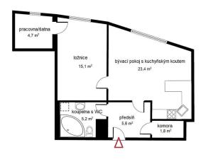 Pronájem bytu 2+kk, Praha - Záběhlice, Mattioliho, 55 m2