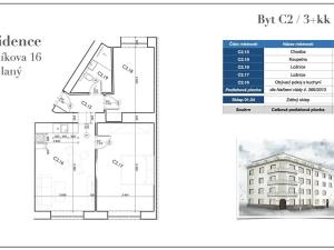 Prodej bytu 3+kk, Slaný, Stehlíkova, 68 m2