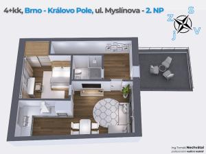 Prodej bytu 4+kk, Brno - Královo Pole, Myslínova, 123 m2