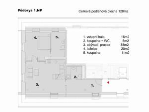 Prodej bytu 3+kk, Sokolnice, Zámecká, 128 m2