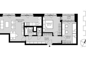 Prodej bytu 3+kk, Praha - Radlice, Výmolova, 75 m2