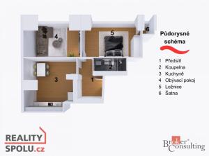 Prodej bytu 3+kk, Praha - Libeň, Heydukova, 71 m2