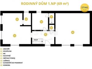 Prodej rodinného domu, Ronov nad Doubravou - Moravany, 69 m2