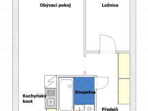 Pronájem bytu 2+kk, Praha - Chodov, Jarníkova, 43 m2