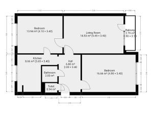 Pronájem bytu 3+1, Praha - Záběhlice, Zvonková, 68 m2