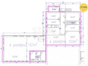 Pronájem kanceláře, Pardubice, S. K. Neumanna, 310 m2