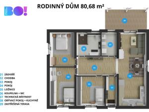 Prodej rodinného domu, Třinec - Nebory, 91 m2