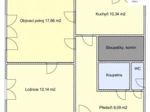 Prodej bytu 2+1, Vysoké Mýto, Palackého, 50 m2