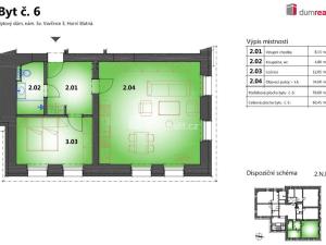 Prodej bytu 2+kk, Horní Blatná, náměstí Sv. Vavřince, 59 m2