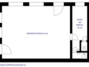 Pronájem obchodního prostoru, Humpolec, Nerudova, 80 m2