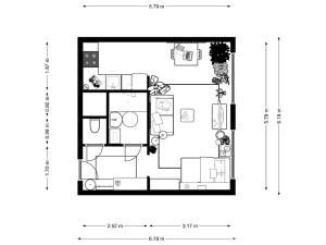 Prodej bytu 1+kk, Praha - Kobylisy, Formánkova, 34 m2