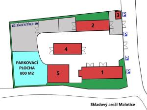 Pronájem komerčního pozemku, Malotice, 800 m2