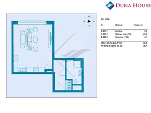 Prodej bytu 1+kk, Praha - Chodov, 37 m2