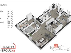 Prodej bytu 4+kk, Praha - Holešovice, Veletržní, 121 m2