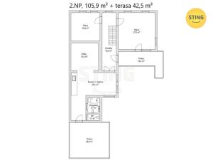 Prodej vícegeneračního domu, Těmice, 202 m2