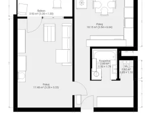 Pronájem bytu 1+1, Brno, Renčova, 45 m2