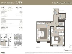 Prodej bytu 2+kk, Praha - Vinohrady, Vinohradská, 56 m2