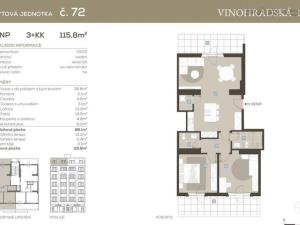 Prodej bytu 3+kk, Praha - Vinohrady, Vinohradská, 115 m2