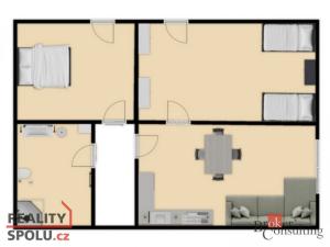 Prodej bytu 3+kk, Černá v Pošumaví, 56 m2