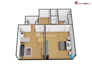 Pronájem bytu 2+kk, Praha - Strašnice, Mrštíkova, 55 m2