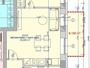 Prodej bytu 2+kk, Bohutín, 46 m2