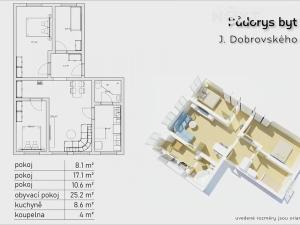 Prodej bytu 4+1, České Budějovice, J. Dobrovského, 79 m2