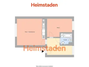 Pronájem bytu 2+kk, Ostrava - Michálkovice, Zvoníčkova, 50 m2