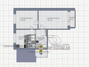 Pronájem bytu 2+1, Praha - Břevnov, Na Petřinách, 50 m2