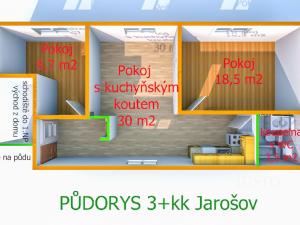 Pronájem bytu 3+kk, Uherské Hradiště - Jarošov, Před Branou, 61 m2