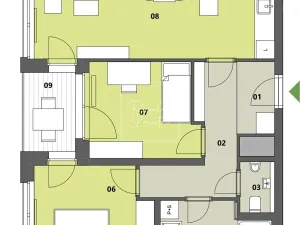 Pronájem bytu 3+kk, Praha - Strašnice, Na palouku, 74 m2