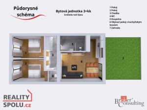 Prodej bytu 3+kk, Svoboda nad Úpou, Maršovská, 72 m2