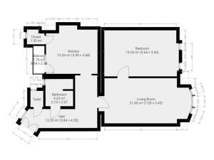 Pronájem bytu 2+1, Praha - Žižkov, Hartigova, 77 m2