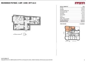 Prodej bytu 3+kk, Praha - Vinohrady, Polská, 104 m2