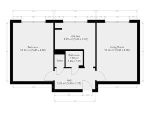 Pronájem bytu 2+1, Praha - Záběhlice, Zvonková, 51 m2