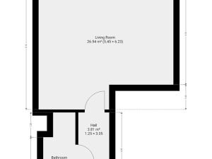 Pronájem bytu 1+kk, Praha - Modřany, Mezi vodami, 36 m2