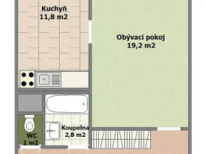 Prodej bytu 1+1, Český Brod, 28. října, 48 m2