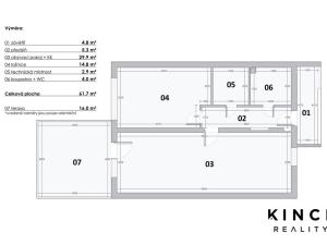 Prodej bytu 2+kk, Nehvizdy, Mochovská, 62 m2